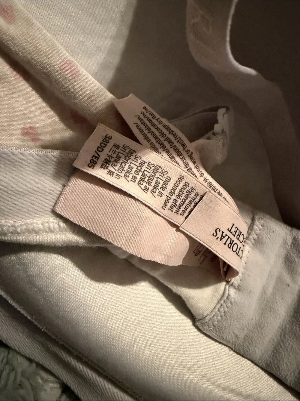 Victoria's Secret Light Pink Heart-Print Wireless T-Shirt Bra